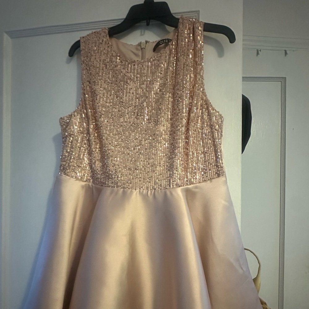 Rose Gold Sequins Dress
